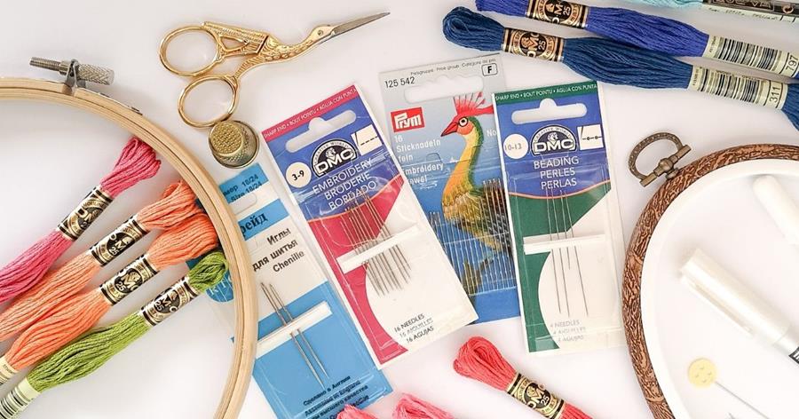 Everything you need to know about hand embroidery needles 1 Hand embroidery needles, scissors and threads