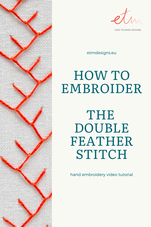 Double Feather stitch video tutorial 2 Double feather stitch video tutorial