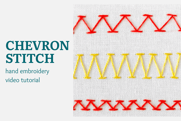 Chevron stitch video tutorial 1 Chevron stitch video tutorial