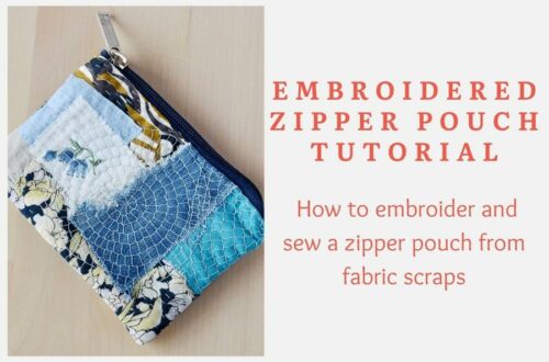 Embroidered zipper pouch tutorial 22 Embroidered zipper pouch tutorial